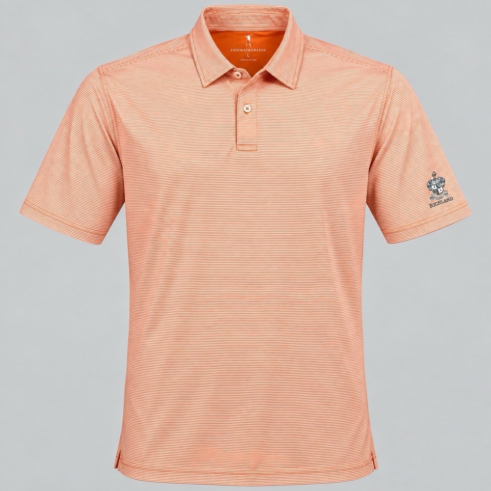 Fairway & Greene Golf Polo Shirt Men's XL RICHLAND Country Club Made In USA